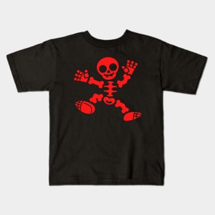 Skeleton Jig - Red Edition Kids T-Shirt